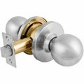 Master Lock Master Lock Commercial Cylindrical Lockset Ball Knob, Passage, Brushed Chrome BLC0432D